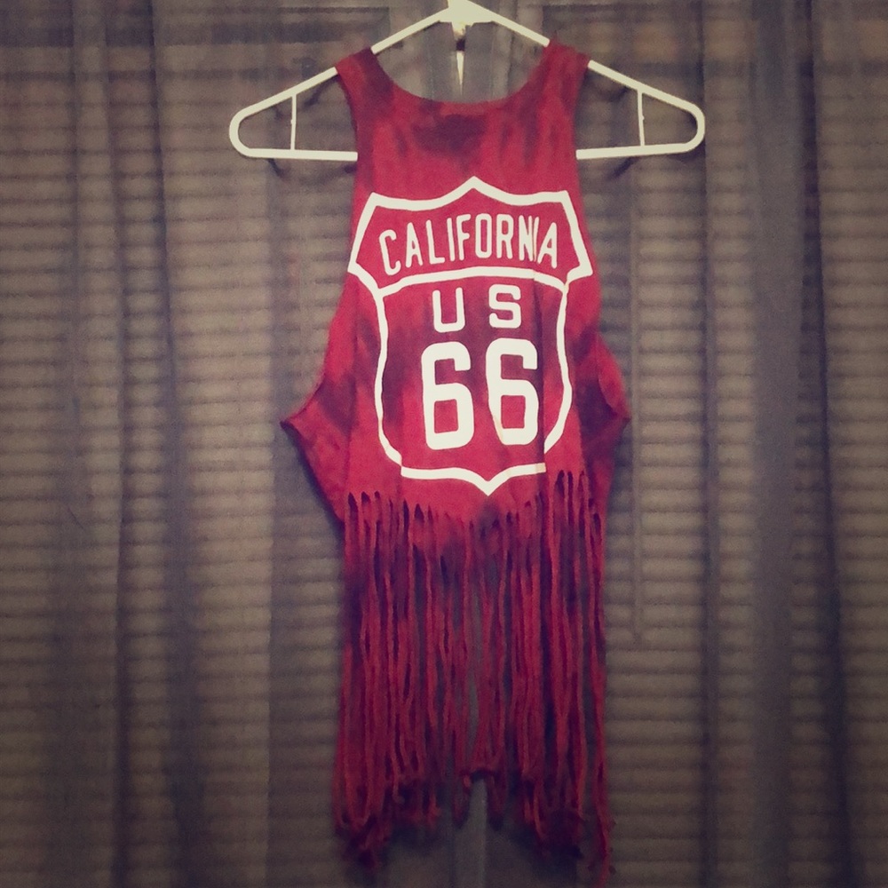 Red Cali Tie Dye Shirt